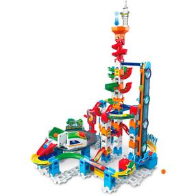 Konstruktors ar lodīšu trasi VTech Marble Rush Super Sky Tower, 143 gab., daudzkrāsaina
