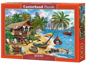 Dėlionė Castorland Summer In The City 105045, 47 cm x 68 cm, 1000 vnt., įvairių spalvų