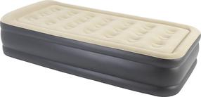Täispuhutav madrats pumbaga Avenli High Raised, kreemjasvalge/hall v., 196 cm x 97 cm x 47 cm