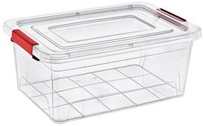 Daiktadėžė su dangčiu, daiktų saugojimo Katex Smart, 20 l, skaidri sp., 47 x 33 x 19 cm