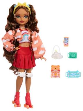 Lėlė su priedais Mattel Barbie Dream Besties Skate Party Teresa JFX98, 30 cm, raudona sp.