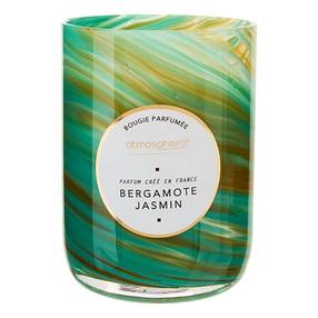 Svece, aromātiskā Atmosphera Wavy Bergamot, 45 h, 275 g, zaļa krās.