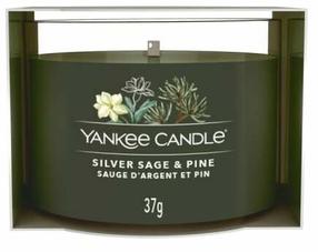 Свеча, ароматическая Yankee Candle Mini Silver Sage & Pine, 7 - 10 час, 37 г, зеленый цв.