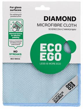 Šluostė Eco Ego Diamond, žydra sp., mikropluoštas