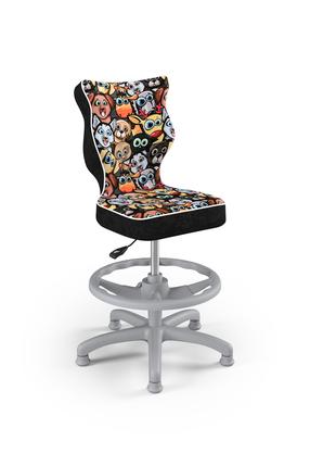 Laste töötool Petit Storia 28, 55 x 55 x 95 cm, pruun v./must v./oranž v.