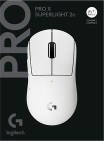 Belaidė žaidimų pelė Logitech Pro X Superlight 2c (910-007539), 2.4 ghz, balta sp.