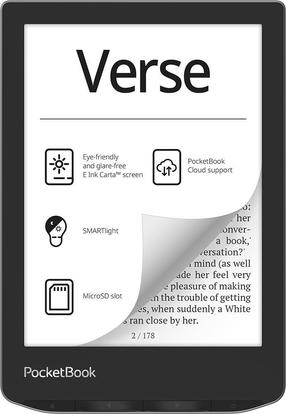 E-grāmatu lasītājs Pocketbook Verse PB629-M-WW-B, 8 GB, pelēka krās., 6"