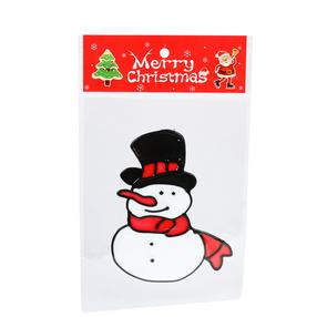 Dekoratyvinis lipdukas, "Sniego senis" Christmas Touch, 20 cm, įvairių spalvų