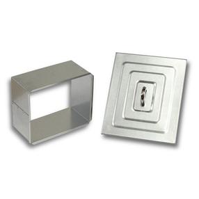 Kaminauks, 12.5 cm x 15.5 cm, metall, tsink v.