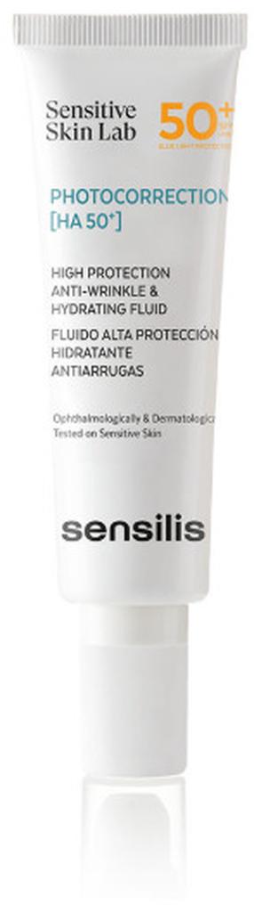 Средство для ухода за загаром для лица Sensilis Photocorrection [HA 50+] Moisturizing and Anti-Wrinkle SPF50+, 50 мл
