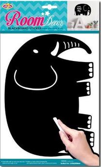 Dekoratyvinis lipdukas Marko Blackboard Elephant, 21.5 cm x 29 cm