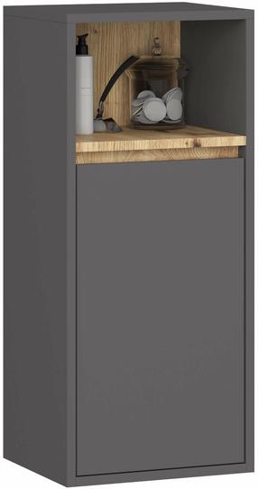 Pakabinama vonios spintelė Akord Vami, grafito/rusva, 30 cm x 35 cm x 80 cm