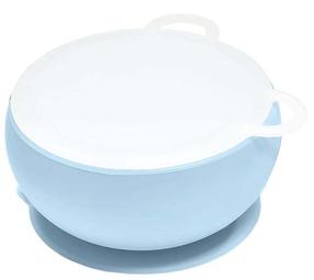 Bļoda MiniKoioi Bowly 101080003, 450 ml, No 6 mēnešiem, 12 cm, silikons, zila krās.