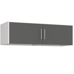 Spintelė Akord S150, balta sp./pilka sp., 60 cm x 150 cm x 45 cm