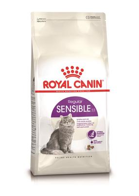 Сухой корм для кошек Royal Canin Regular Sensible, курица/свинина, 0.4 кг