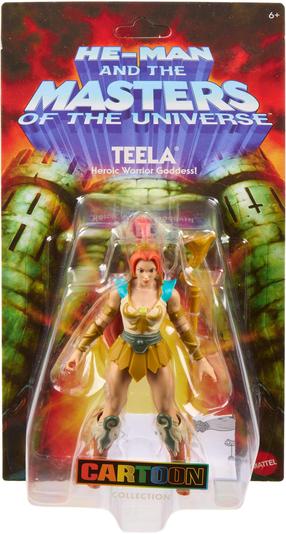 Žaislinė figūrėlė, su priedais Mattel Masters Of The Universe Teela JHK00, 14 cm, aukso sp.