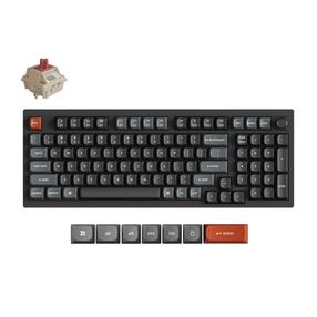 Juhtmevaba mänguklaviatuur Keychron V5 Ultra 8K Wireless Silk POM Red V5U-D1, Inglise (US), must v.