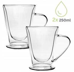 Dubultā stikla glāzes komplekts Kamille 9019, caurspīdīga krās., 0.25 l