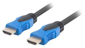 Vads Lanberg HDMI V2.0 4K HDMI 19 pin male, HDMI 19 pin male, 15 m, zila krās.