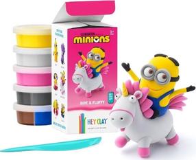 Plastilīna komplekts Hey Clay Minions Dave & Fluffy, daudzkrāsaina