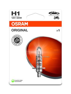 Автомобильная лампочка Osram 64150-1BL, галогеновая, прозрачный цв., 12 В