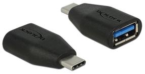 Адаптер Delock USB / USB USB 3.1 C, USB 3.1, черный цв.
