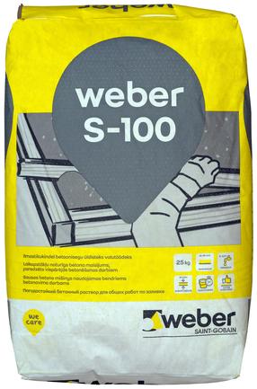 Бетон Saint-Gobain Weber S100, выравнивающий, 25 кг