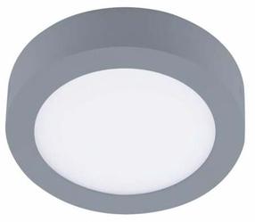 Šviestuvas lubų CristalRecord Know 02-300-06-181, LED, 4000 °K, 1 x 6 W, balta sp. / pilka sp., 12 x 12 cm