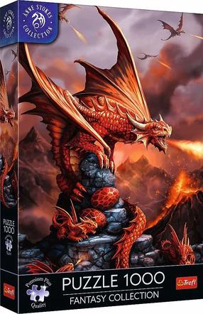 Пазл Trefl Anne Stokes Fire Dragon, 68.3 см x 48 см, 1000 шт., многоцветный