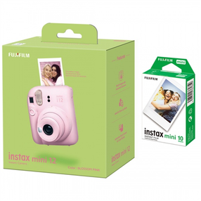 Kiirkaamera Fujifilm Instax Mini 12 + Instax Mini Glossy 10pcs, roosa v.