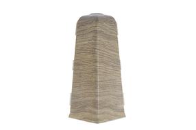 Наружный угол плинтуса Salag SG75 SG7BJ5, 4.2 см x 7.5 см x 3.3 см, светло коричневый дуб