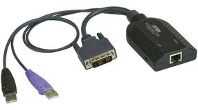 Провод Aten KA7166-AX USB, RJ-45, черный цв.