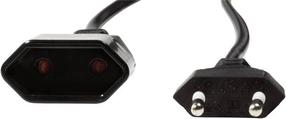 Laidas Logilink Power Extension Cable, 1 m, juoda sp.