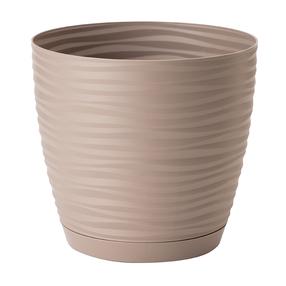 Puķu pods Form Plastic Petit 3030, plastmasa, Ø 16.7 cm, brūna krās.