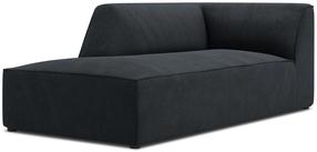 Диван Micadoni Home Ruby Corduroy Chaise Longue, черный цв., левый, 181 x 93 см x 69 см