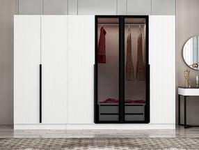 Skapis Kalune Design Kale Plus 7812, balta krās., 270 cm x 52 cm x 210 cm