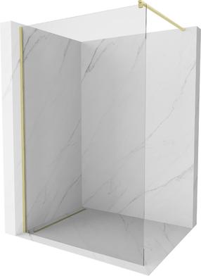 Dušo sienelė Mexen Kioto Walk-in, 105 cm x 200 cm, brushed gold sp./grūdintas