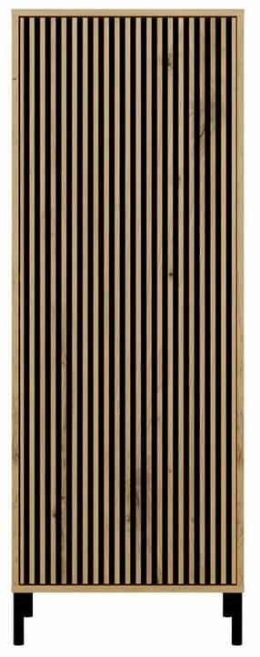 Spintelė - vitrina Kamaro 1DD Slim, artisan oak, 53.5 cm x 40 cm x 147.5 cm
