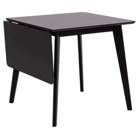 Stalas išskleidžiamas Roxby, juoda sp., 80 - 120 cm x 80 cm x 76 cm
