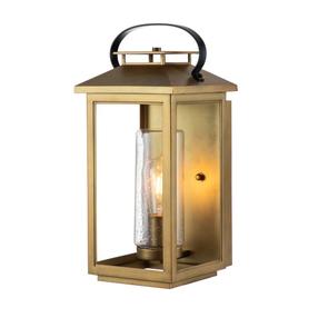 Āra sienas lampa Quintiesse Atwater, 60W, E27, IP44, misiņa krās., 20.8 cm x 44.5 cm