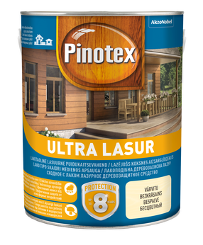 Medienos impregnantas Pinotex Ultra Lasur, raudonmedžio, 3 l