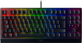 Laidinė žaidimų klaviatūra Razer BlackWidow v3 Tenkeyless Green RZ03-03490400-R3G1, DE, juoda sp.