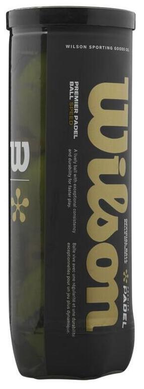 Teniso kamuoliukų rinkinys Wilson Premier Padel Speed WR8908501001, geltona sp., 3 vnt.