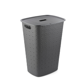 Veļas kaste Curver Softex, 56 l, tumši pelēka krās., 42 cm x 31.6 cm x 60 cm