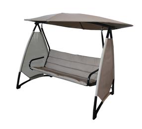 Lauko sūpynės Besk, pilka sp., 175 cm x 130 cm x 203 cm