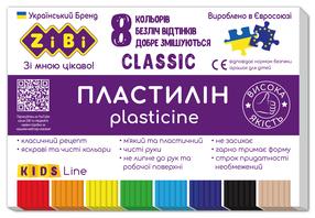 Plastilinas Zibi 1.ZB6231, 0.160 kg, 8 vnt.