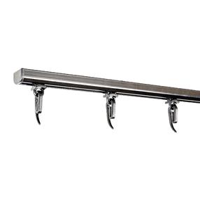 Lubinis užuolaidų bėgelis Domoletti D PROFILE, 150 cm, juoda sp.