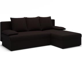 Kampinė sofa Gino Sawana 26, ruda sp., 146 x 206 cm x 90 cm