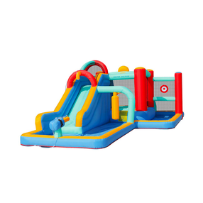 Piepūšams batuts 4IQ Water Pleasure, 615 cm x 322 cm, daudzkrāsaina