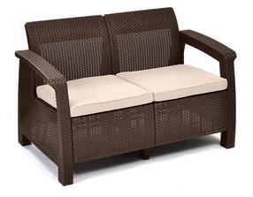 Lauko sofa Keter Corfu Love, ruda